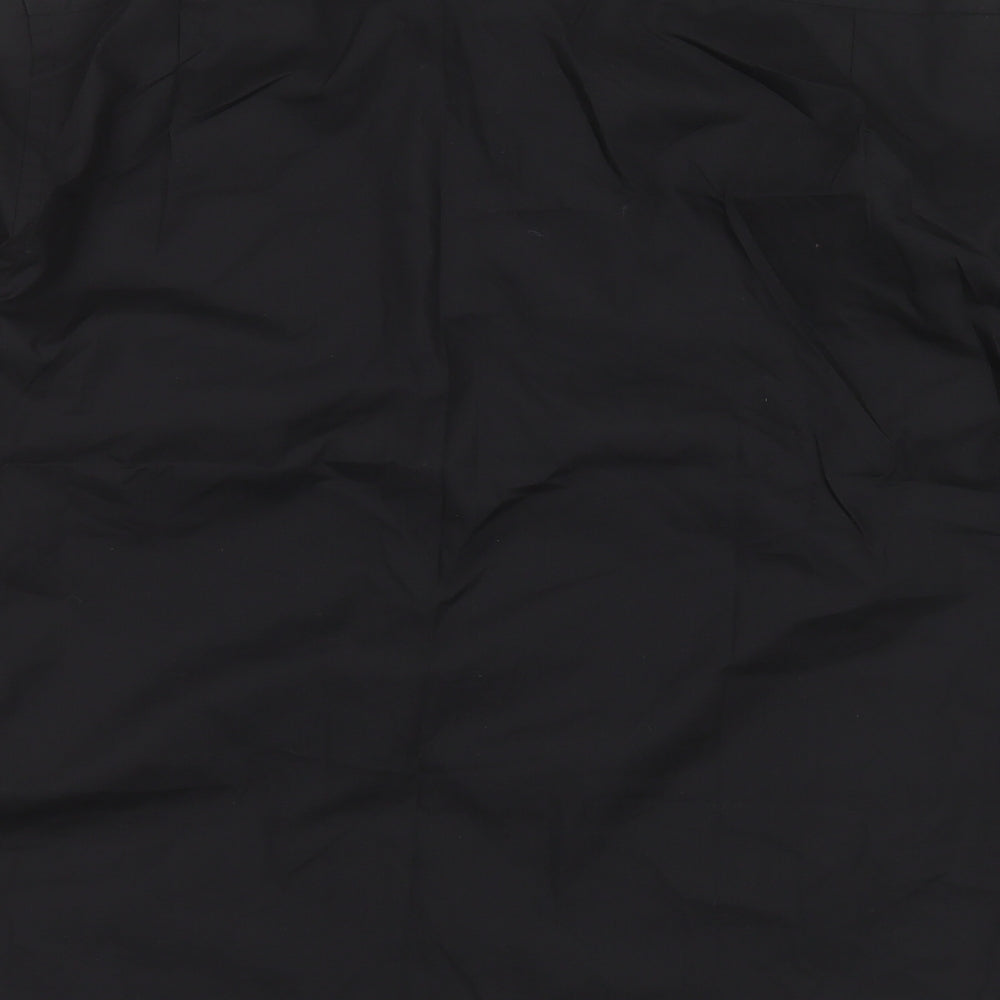 Cedar Wood State Mens Black  Cotton  Dress Shirt Size 17 Collared Button