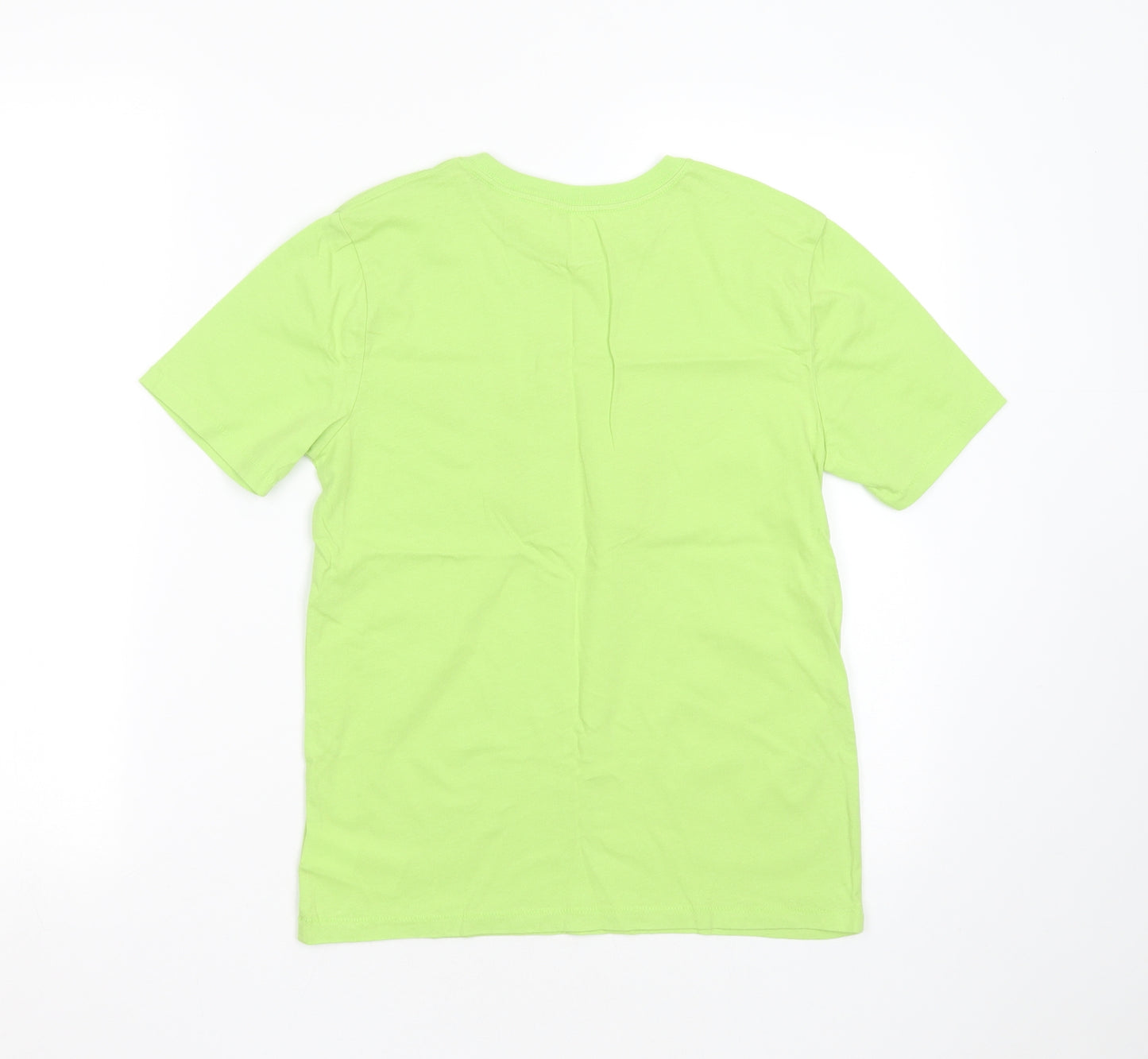 Gap Boys Green  Cotton Basic T-Shirt Size 10-11 Years Round Neck  - gaming