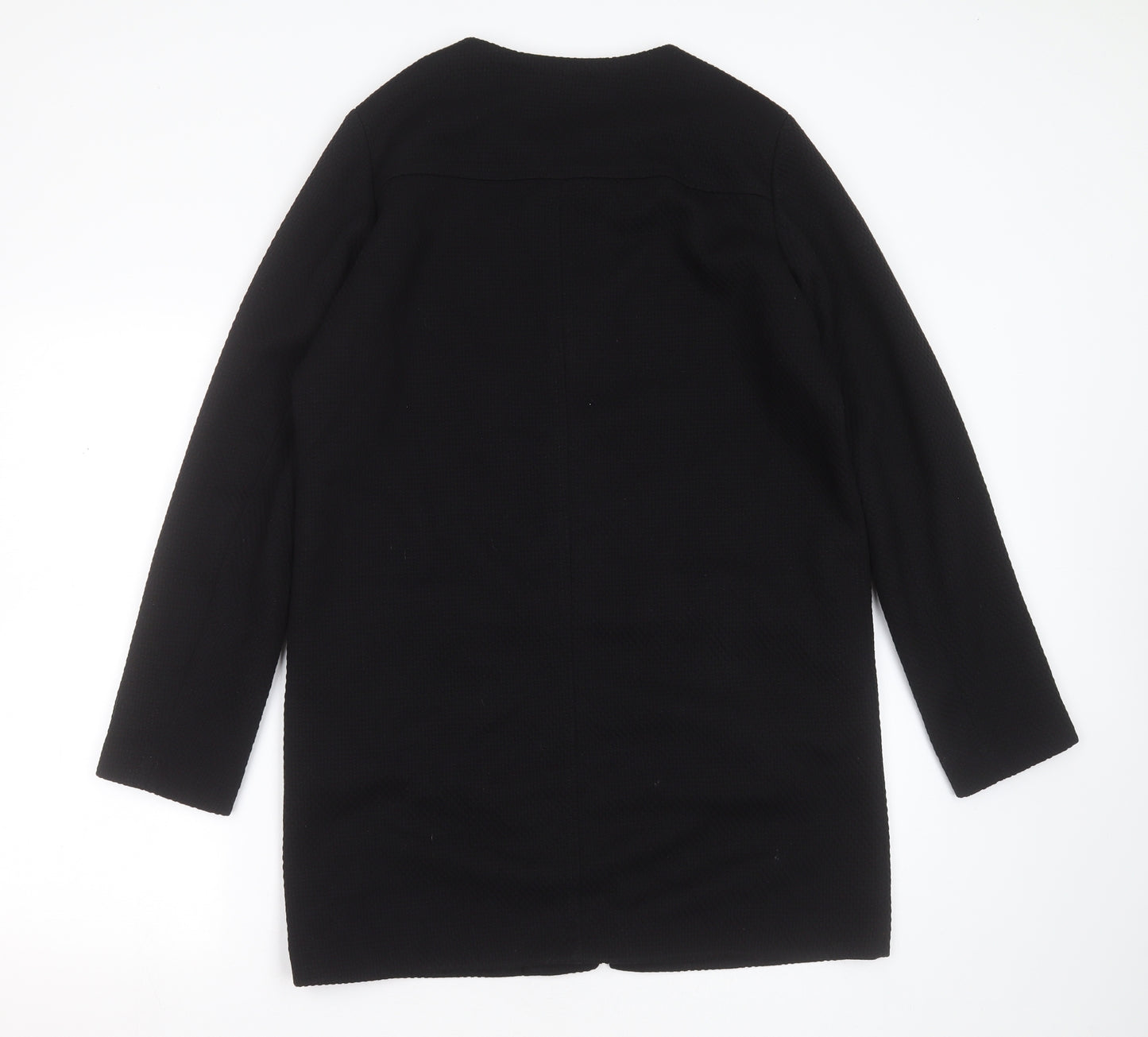 mbyM Womens Black Geometric  Jacket Coat Size M  Zip