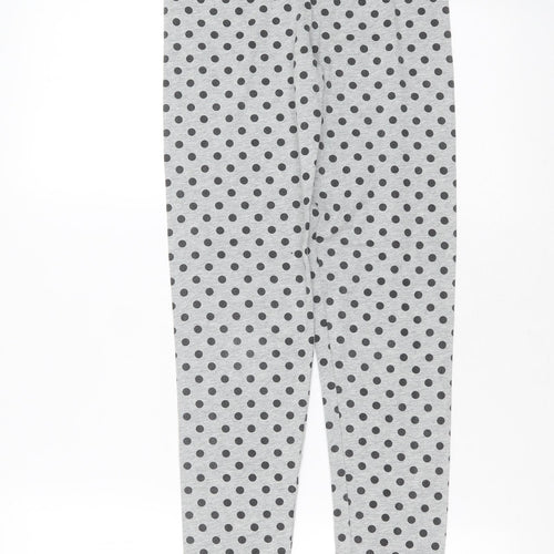 GapKids Girls Grey Polka Dot Cotton Carrot Trousers Size 14-15 Years  Extra-Slim  - leggings
