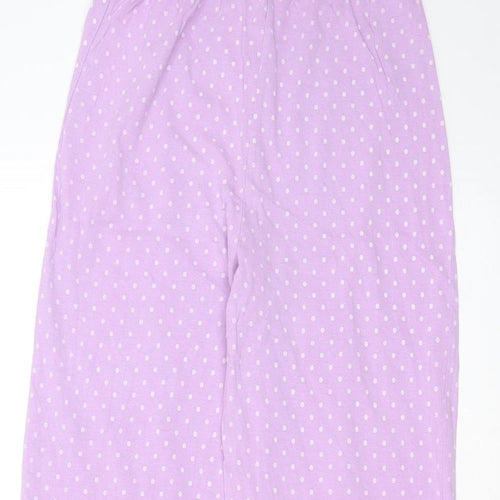 TU Girls Purple Spotted Cotton  Pyjama Pants Size 9-10 Years