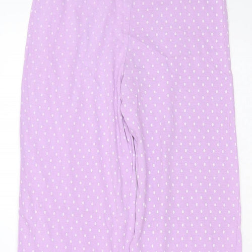 TU Girls Purple Spotted Cotton  Pyjama Pants Size 9-10 Years