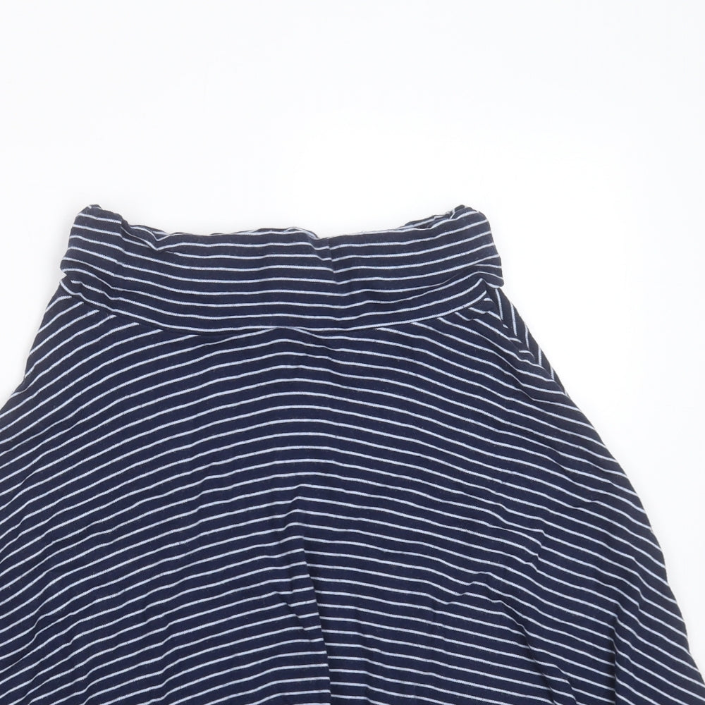 Joules Girls Blue Striped Cotton Skater Skirt Size 11-12 Years  Regular