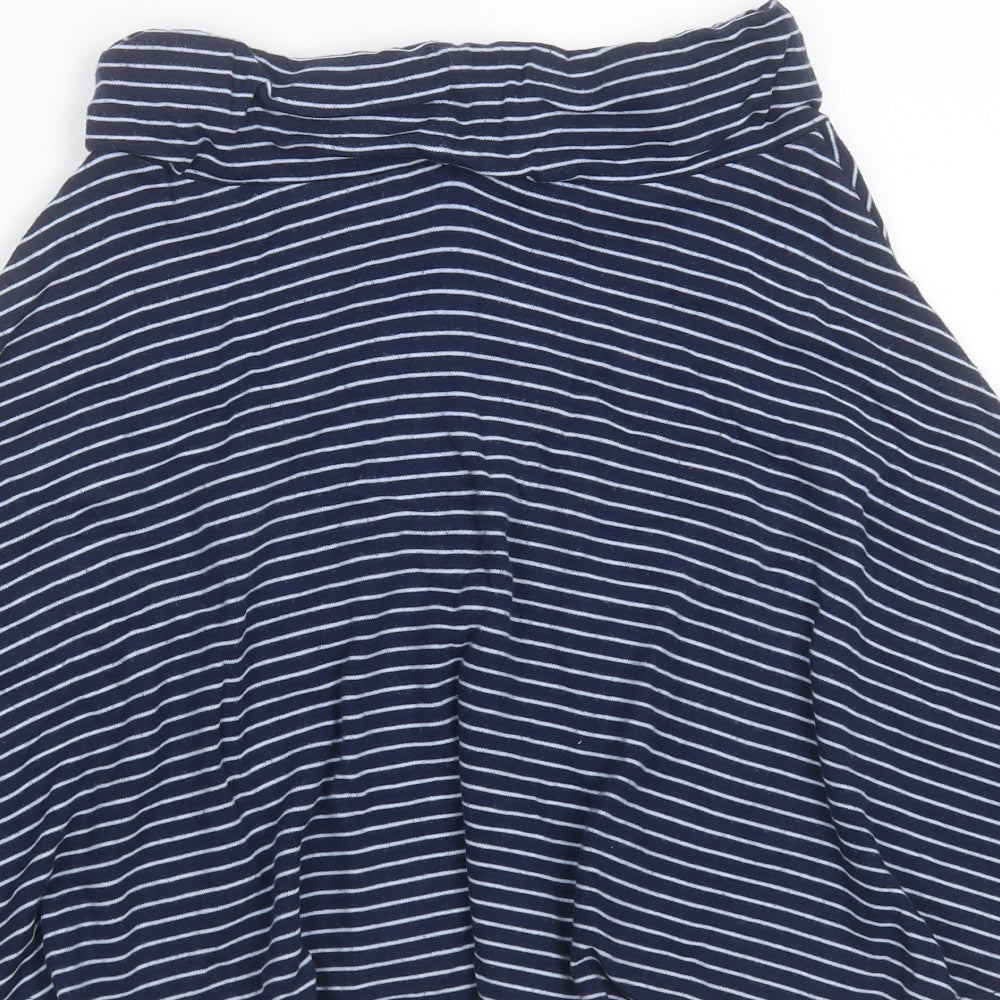 Joules Girls Blue Striped Cotton Skater Skirt Size 11-12 Years  Regular