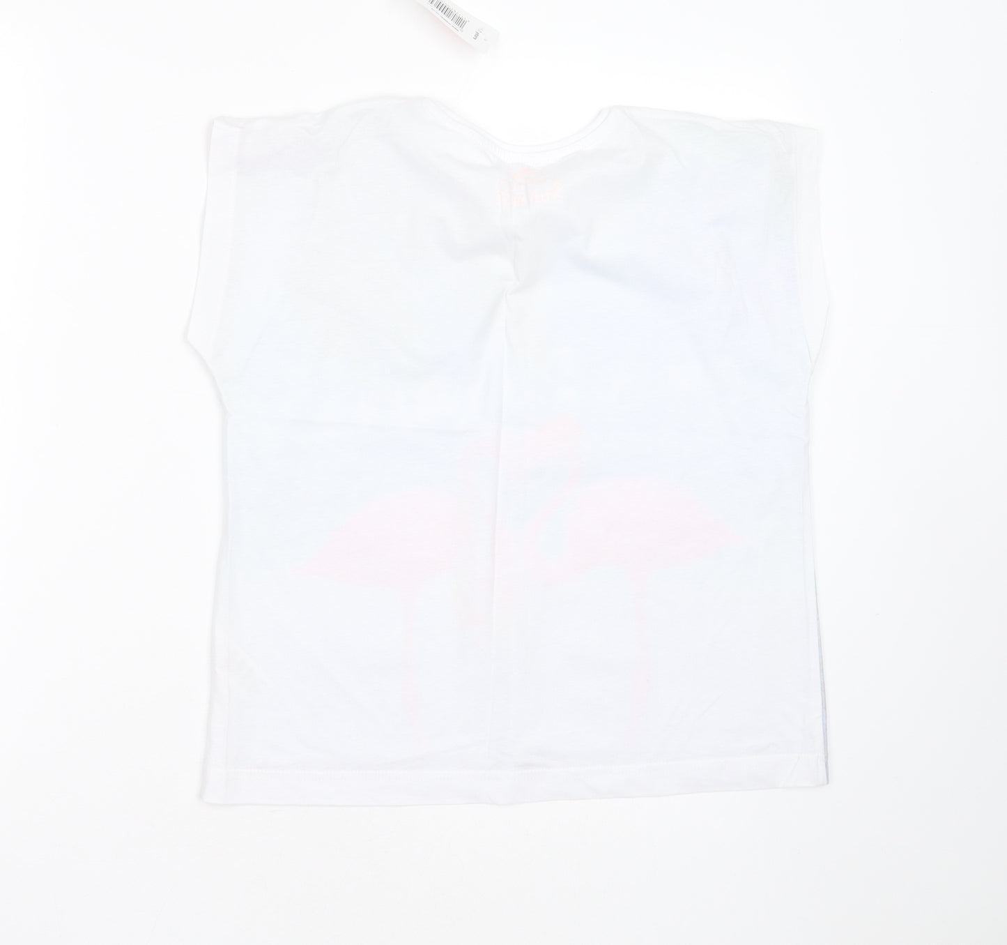 Matalan Girls Multicoloured  Polyester Basic T-Shirt Size 13 Years Round Neck  - paradise