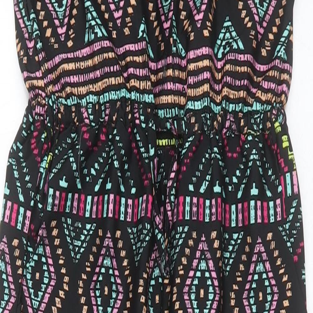 Matalan Girls Multicoloured Geometric Polyester Jumpsuit One-Piece Size 9 Years