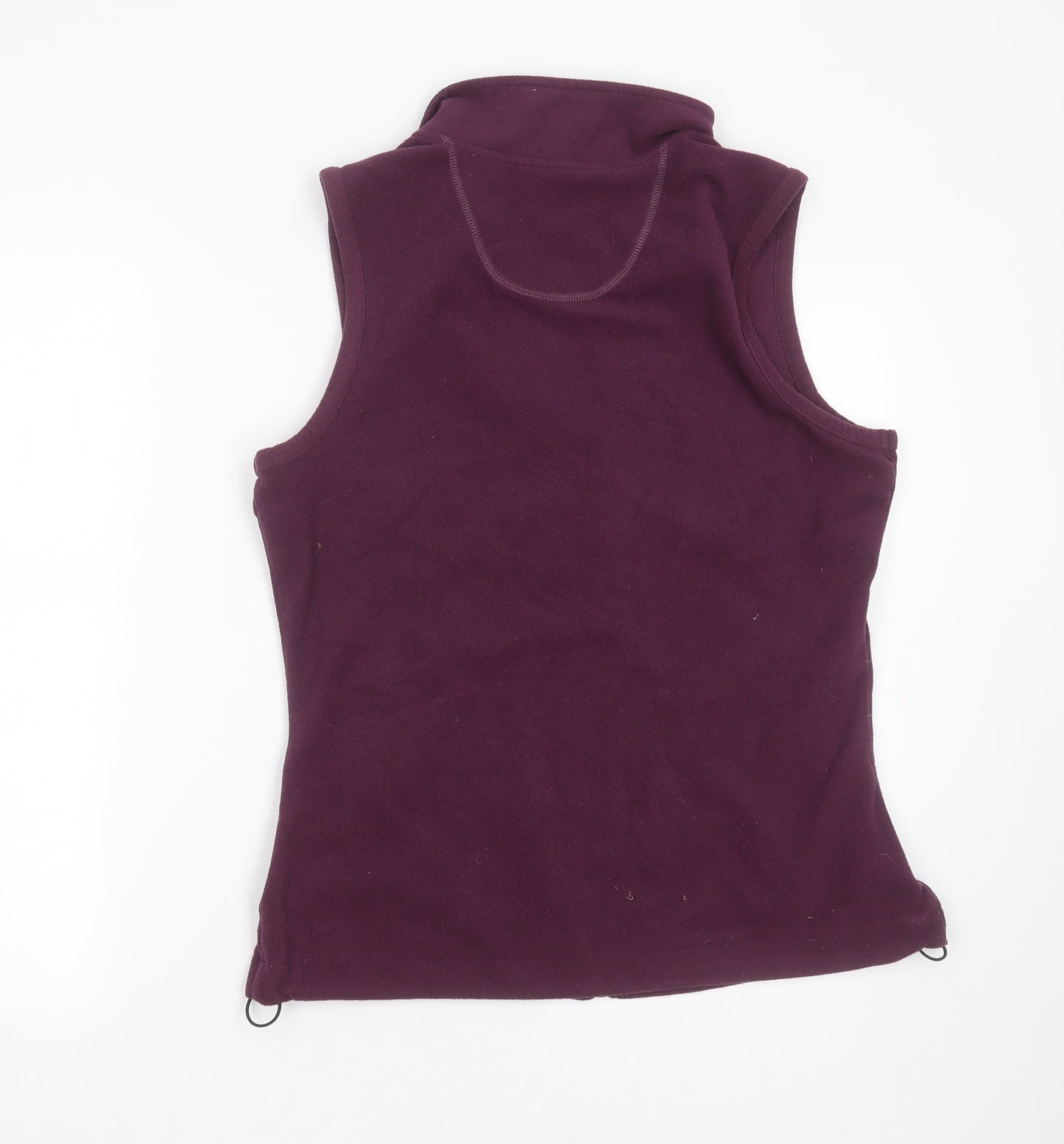 Crane Womens Purple High Neck  Polyester Full Zip Jumper Size 12