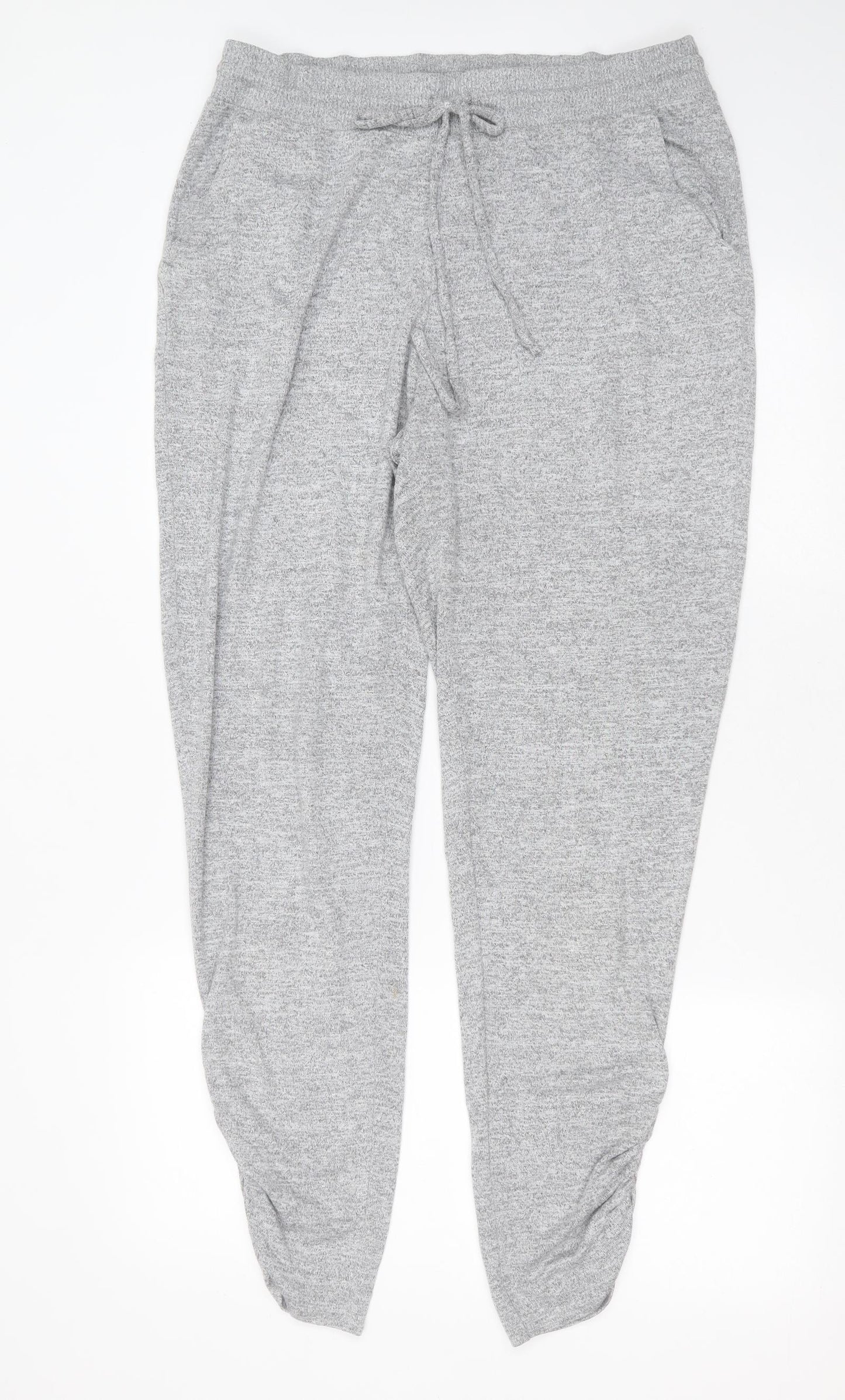 Gap Womens Grey  Polyester Jogger Trousers Size L L31 in Regular