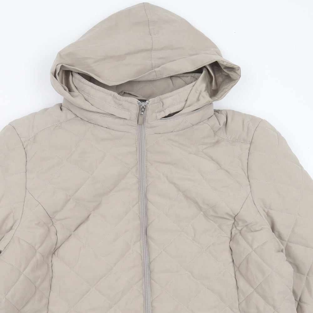 Love coats Womens Beige Argyle/Diamond  Jacket  Size 20  Zip