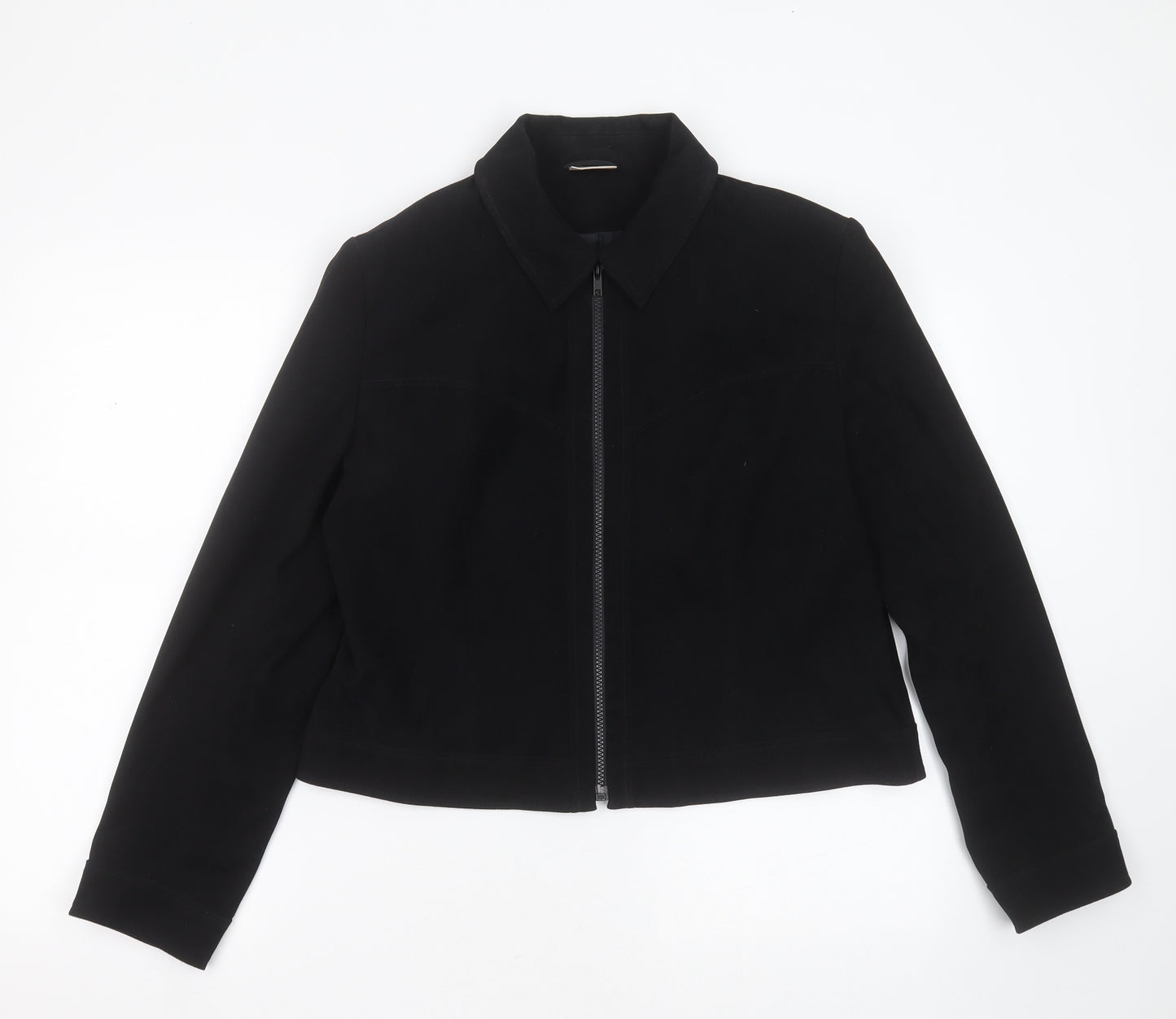 Select Womens Black   Jacket  Size 16  Zip