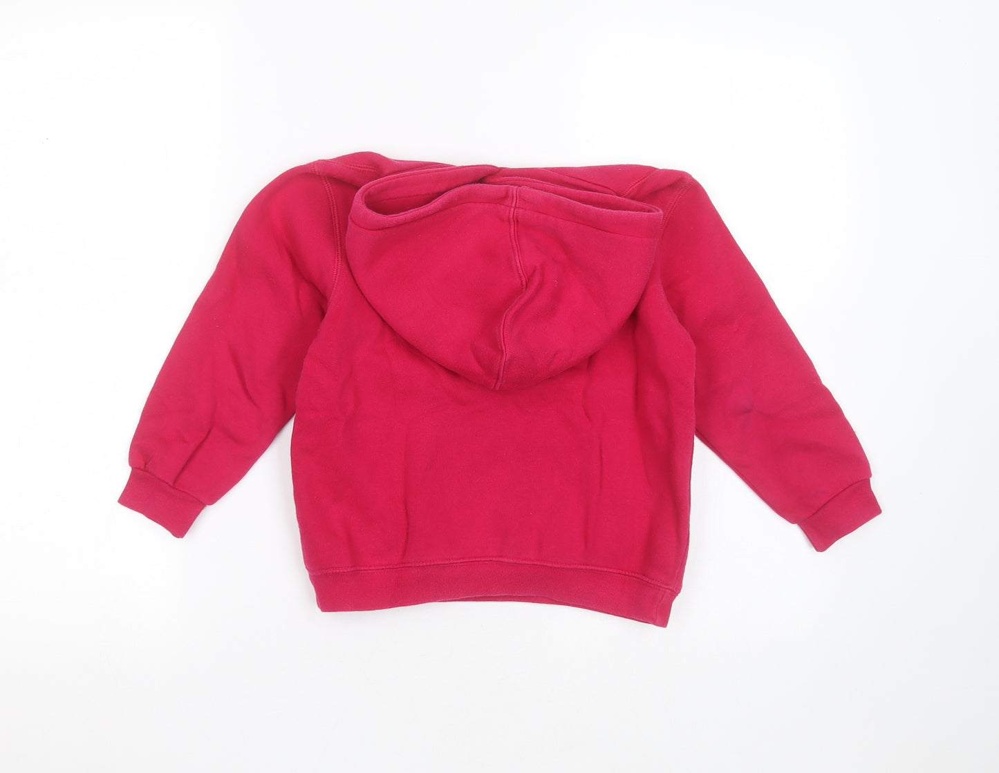 B&C Girls Pink  Cotton Pullover Hoodie Size 5-6 Years