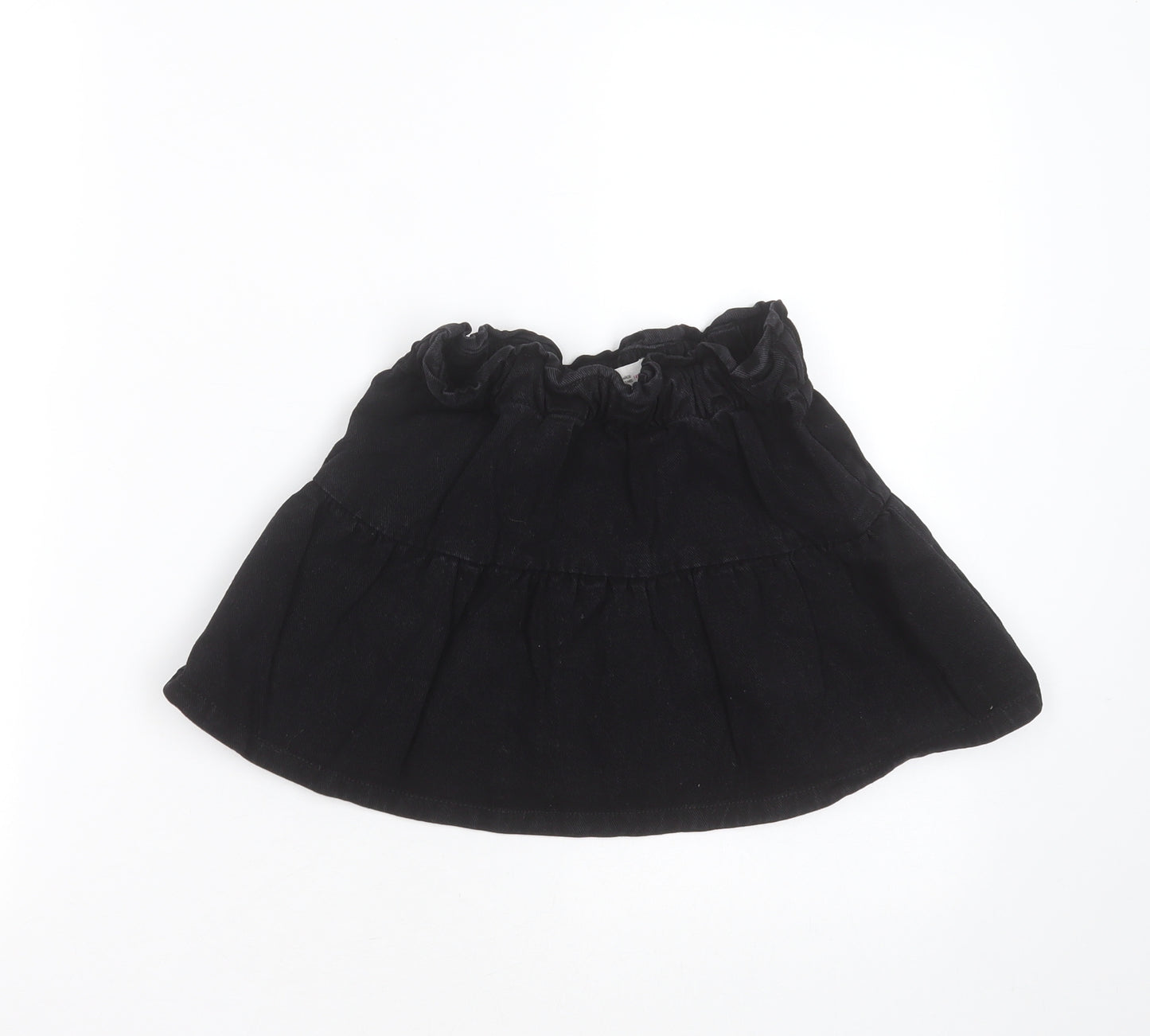 LEFTIES Girls Black  Cotton Mini Skirt Size 9-10 Years  Regular