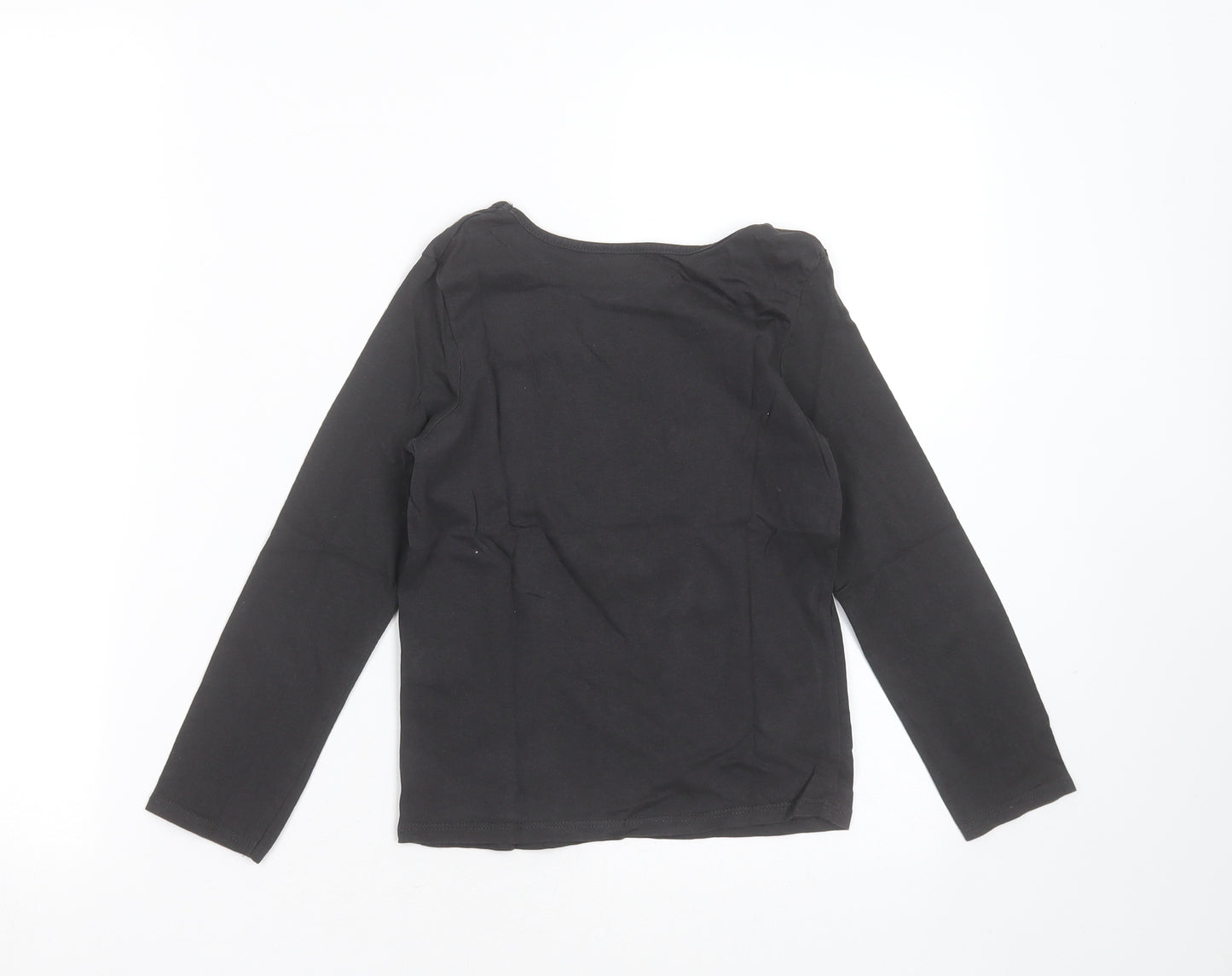 INEXTENSO Girls Grey  Cotton Basic T-Shirt Size 8 Years Round Neck  - heart