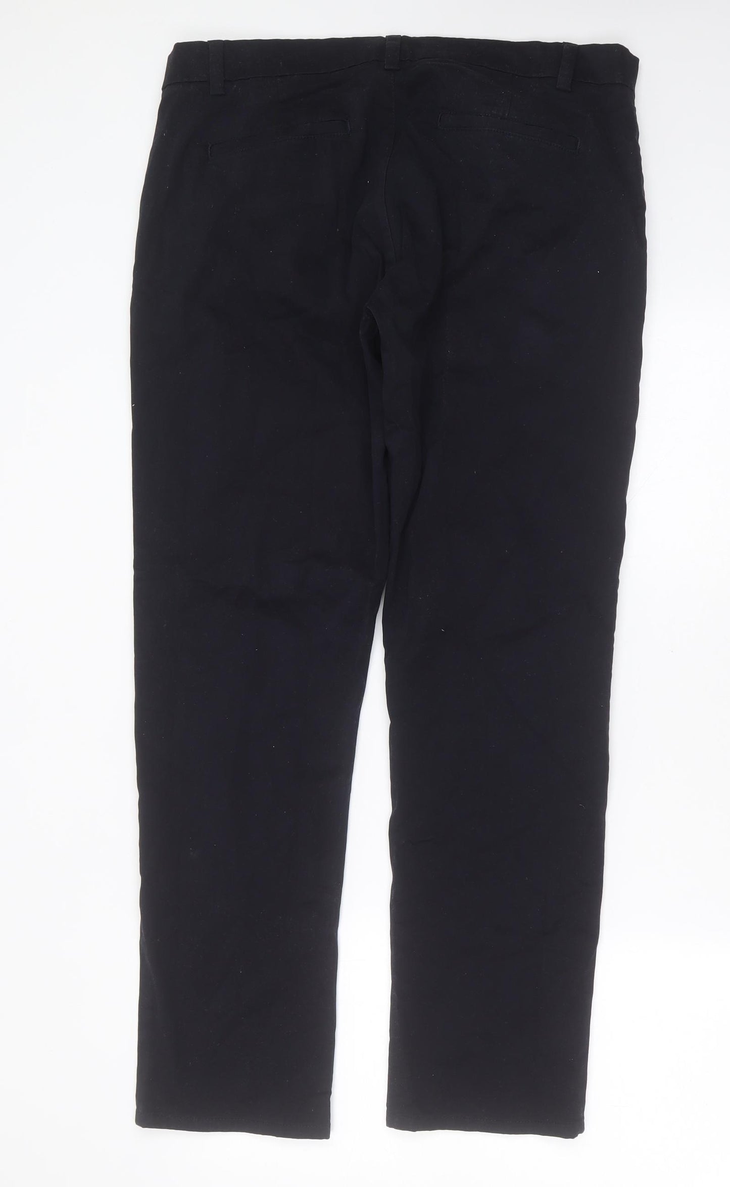 NEXT Mens Blue  Cotton Chino Trousers Size 36 in L30 in Slim Zip