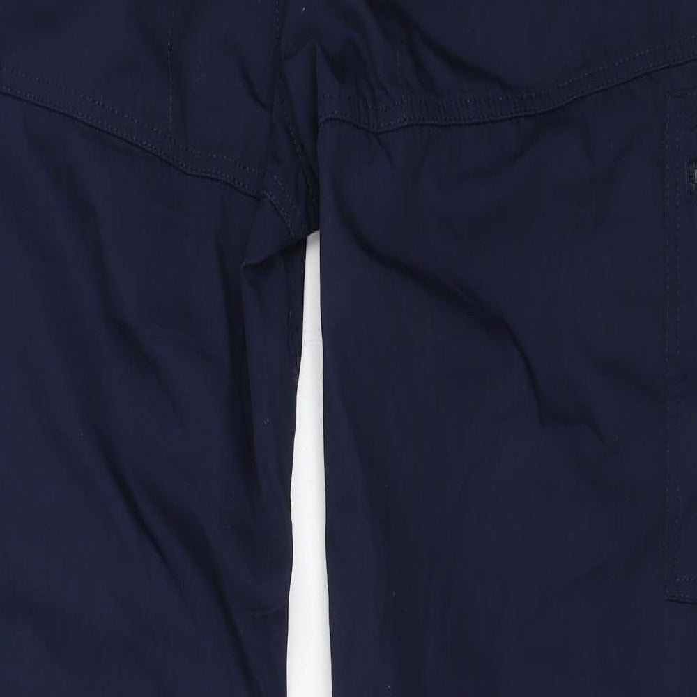 Regatta Mens Blue  Polyester Cargo Trousers Size 40 in L31 in Regular