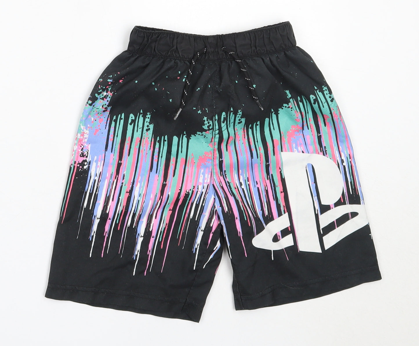TU Boys Black  Polyester Bermuda Shorts Size 7 Years  Regular  - swim shorts playstation