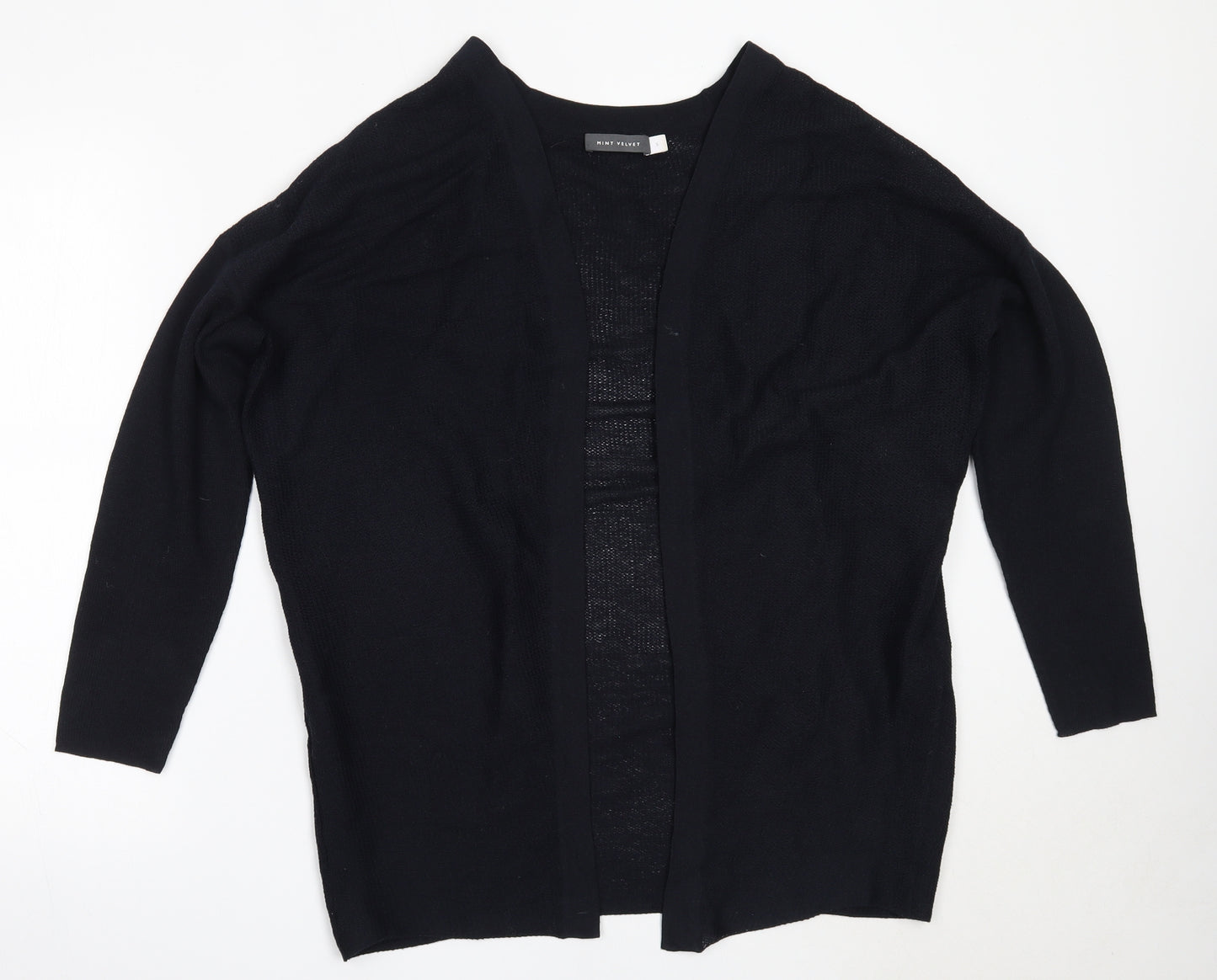 Mint Velvet Womens Blue Round Neck  Viscose Cardigan Jumper Size S