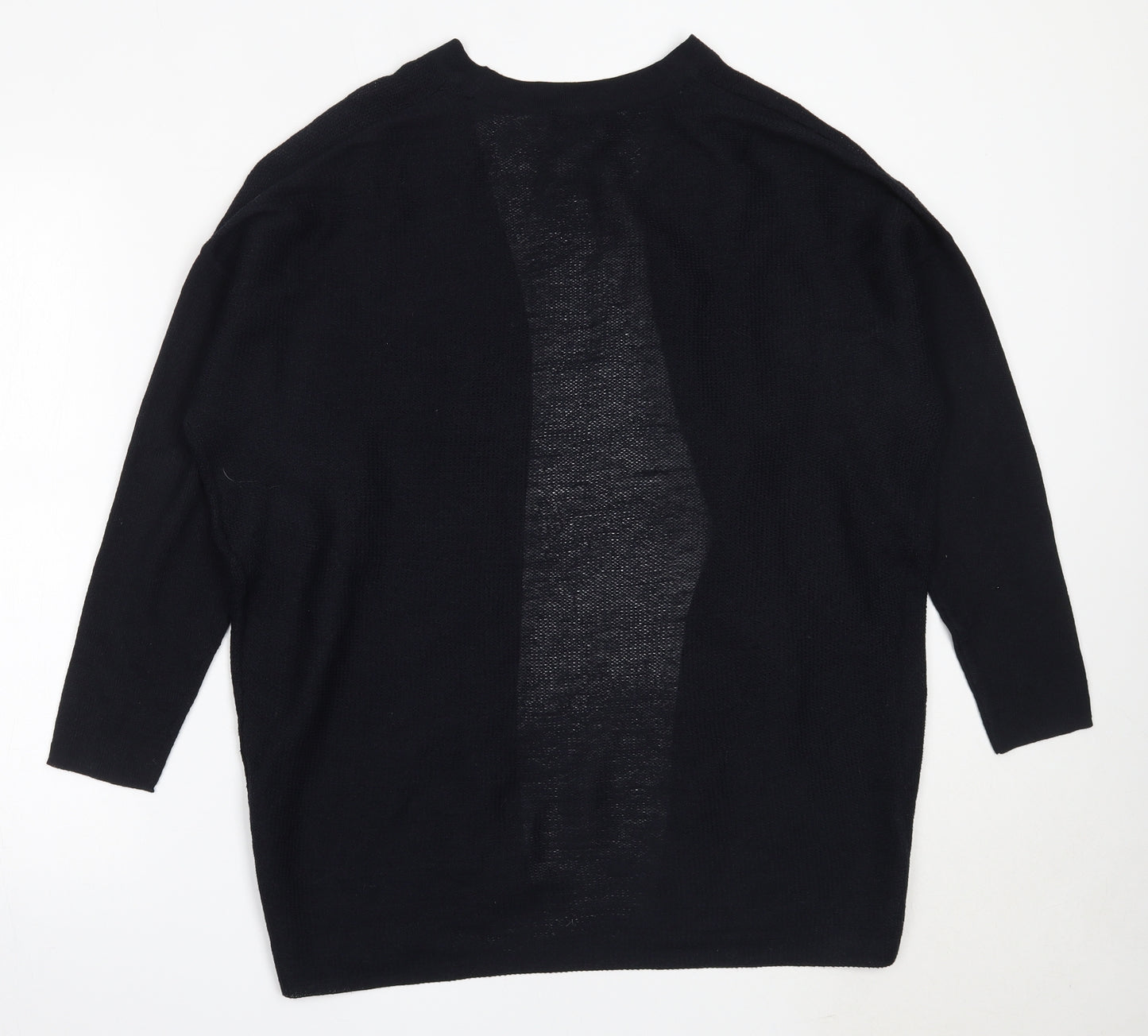 Mint Velvet Womens Blue Round Neck  Viscose Cardigan Jumper Size S
