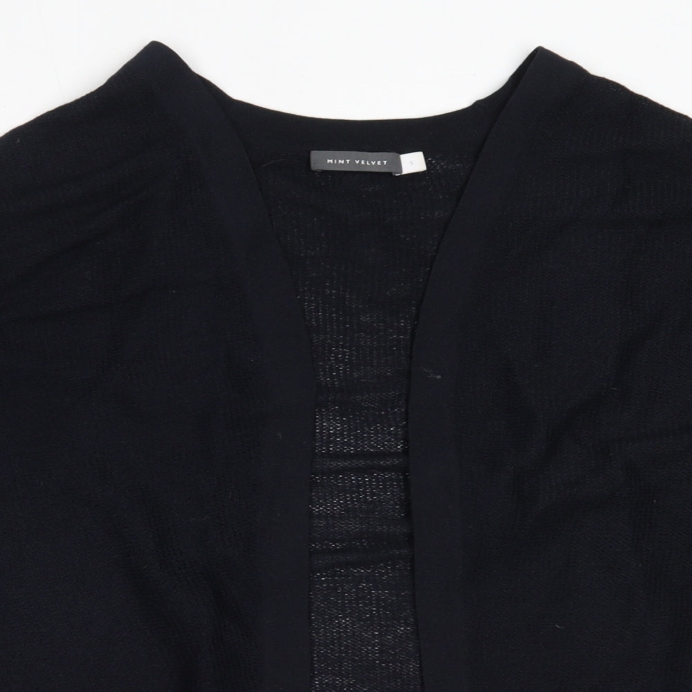 Mint Velvet Womens Blue Round Neck  Viscose Cardigan Jumper Size S