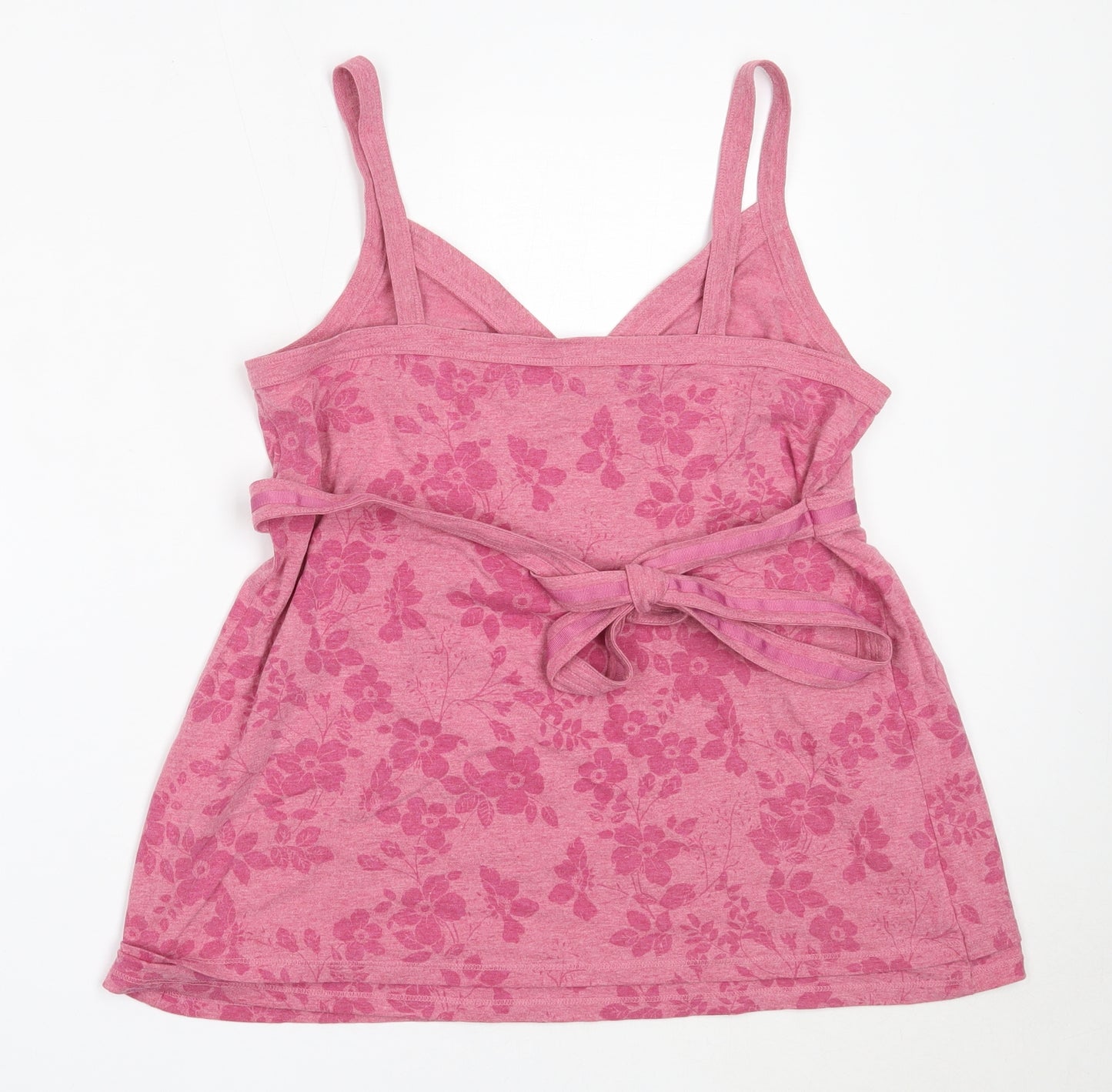 TU Womens Pink  Cotton Camisole Tank Size 14 V-Neck