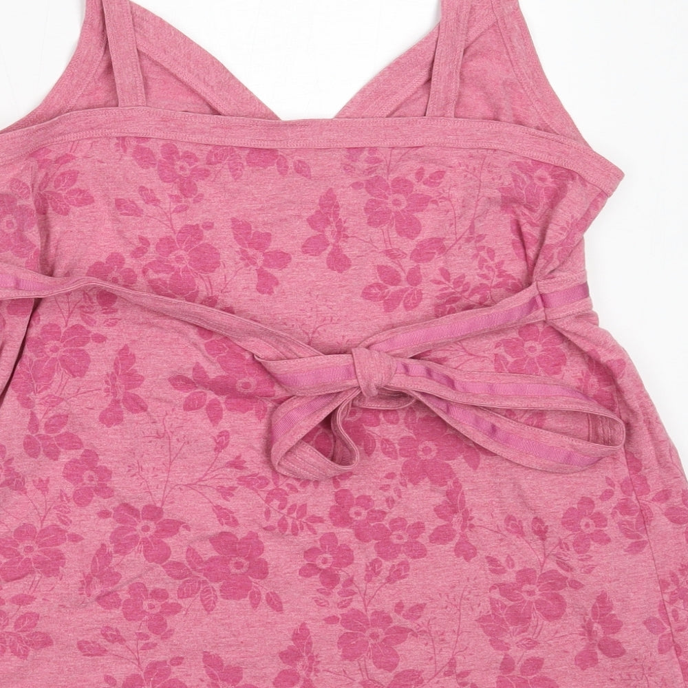 TU Womens Pink  Cotton Camisole Tank Size 14 V-Neck