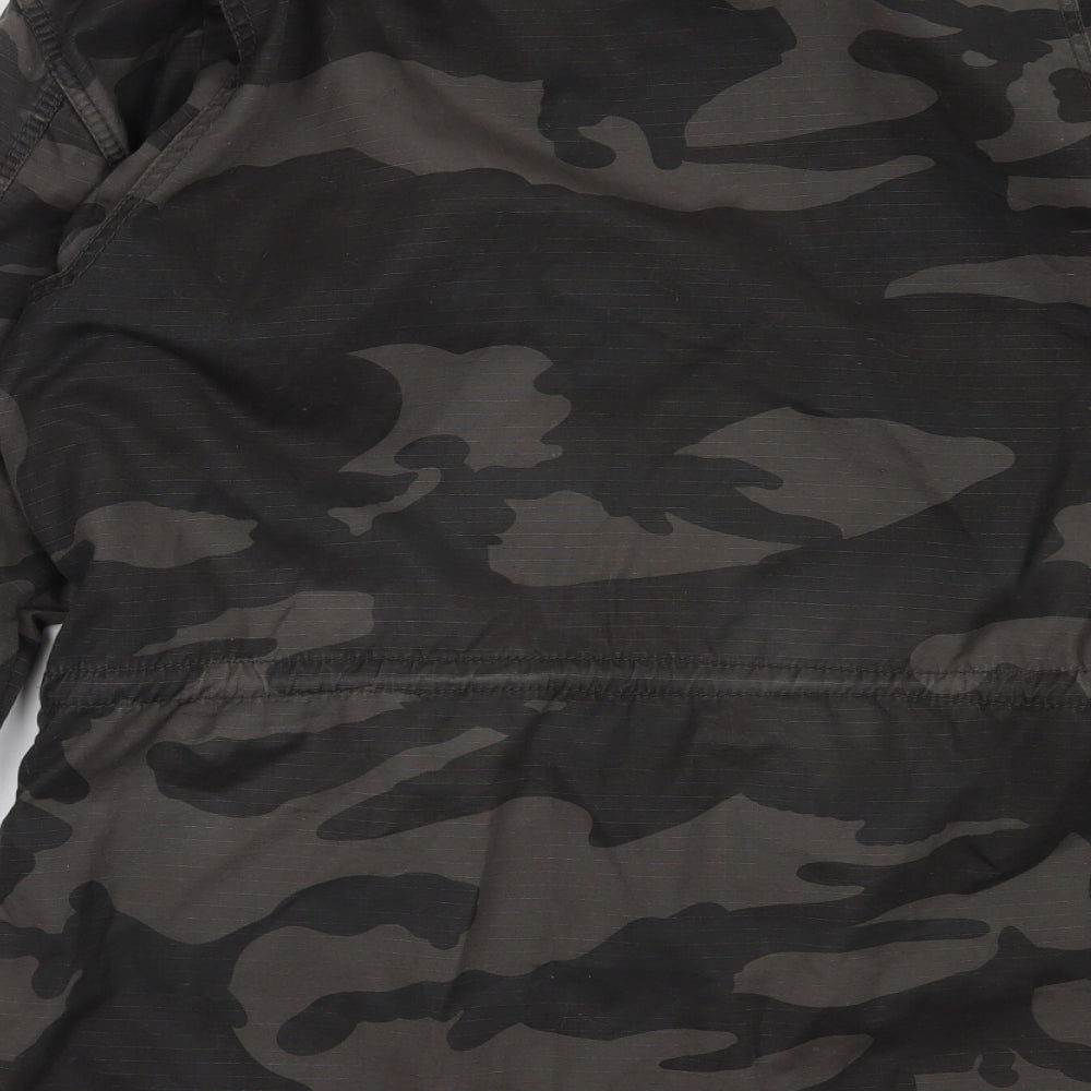 Bench Mens Grey Camouflage  Jacket Coat Size M