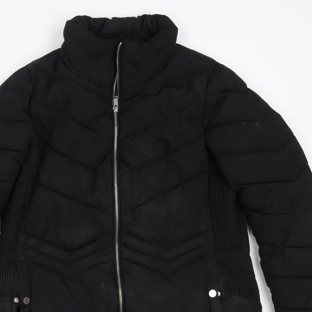 George Womens Black   Puffer Jacket Coat Size 14