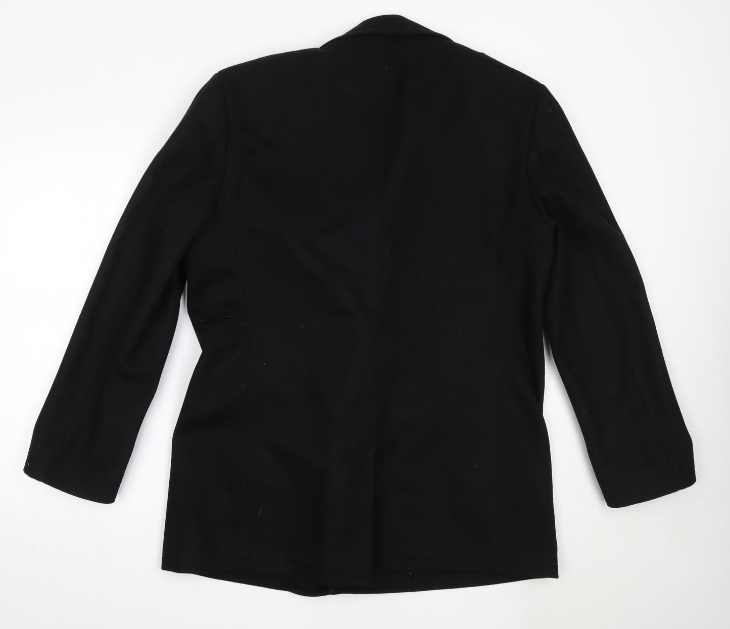 BHS Mens Black   Overcoat Coat Size L