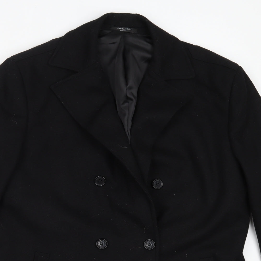 BHS Mens Black   Overcoat Coat Size L