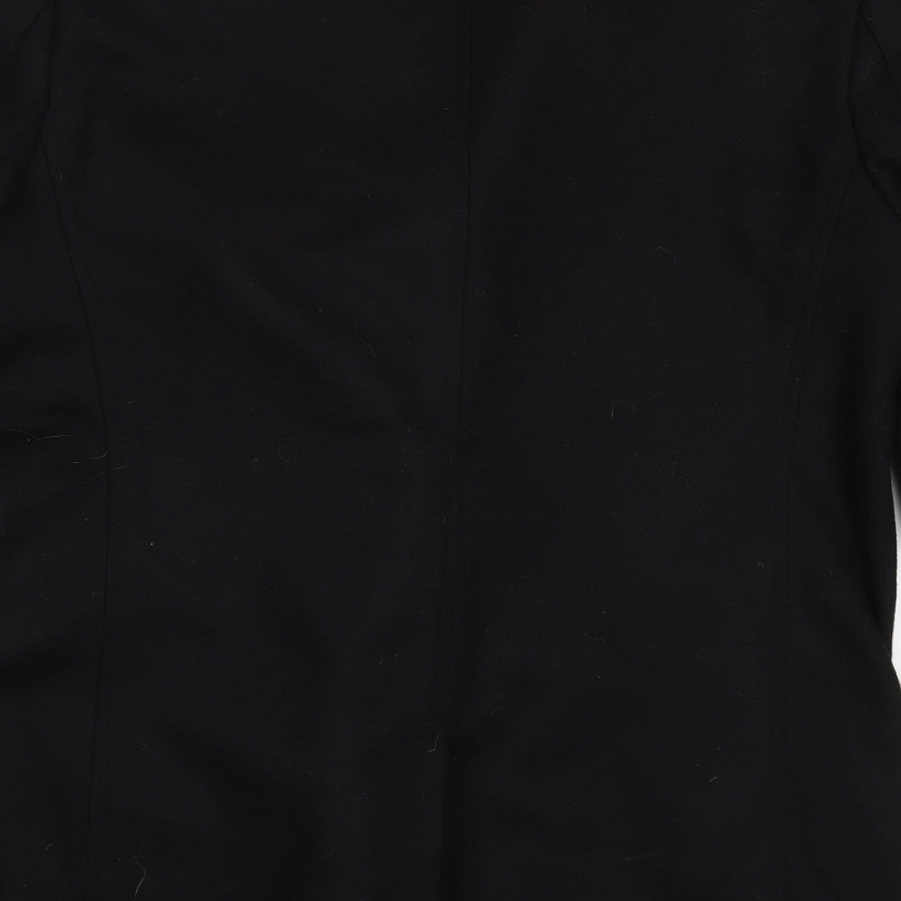 BHS Mens Black   Overcoat Coat Size L