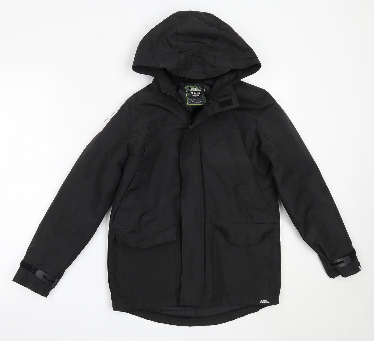 No Fear Boys Black   Basic Coat Coat Size 9-10 Years