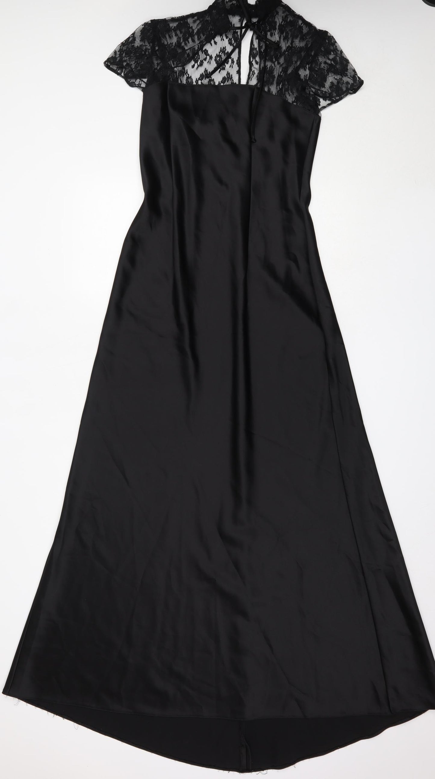 Mosaic Womens Black  Polyester Ball Gown  Size 12  Square Neck