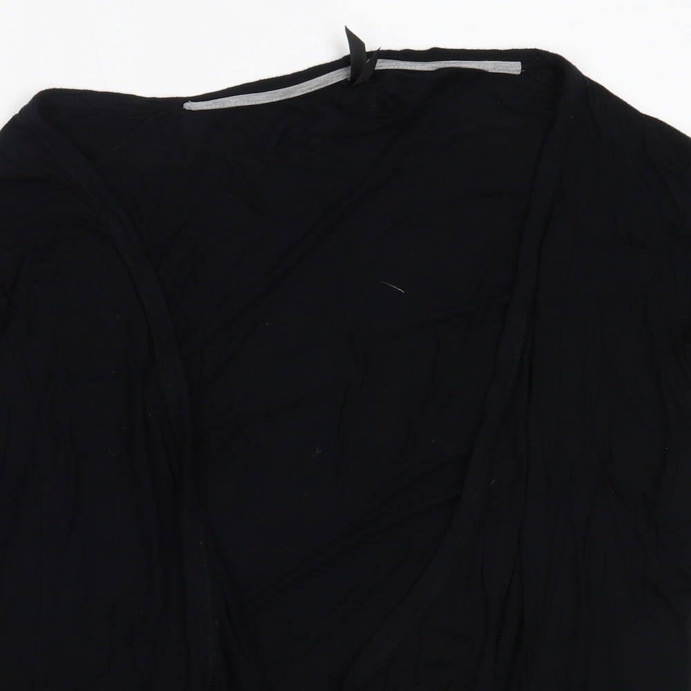 Marks and Spencer Womens Black Round Neck  Viscose Cardigan Jumper Size 20