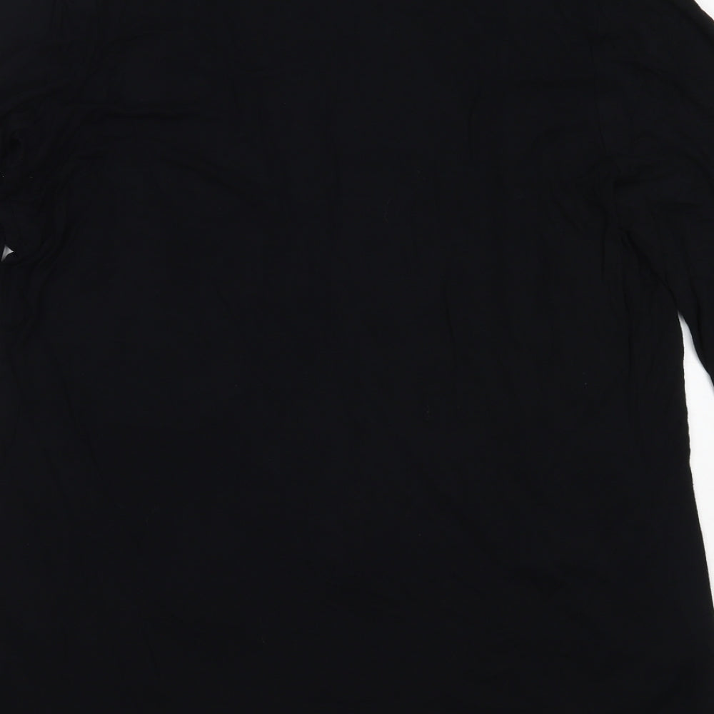 Marks and Spencer Womens Black Round Neck  Viscose Cardigan Jumper Size 20