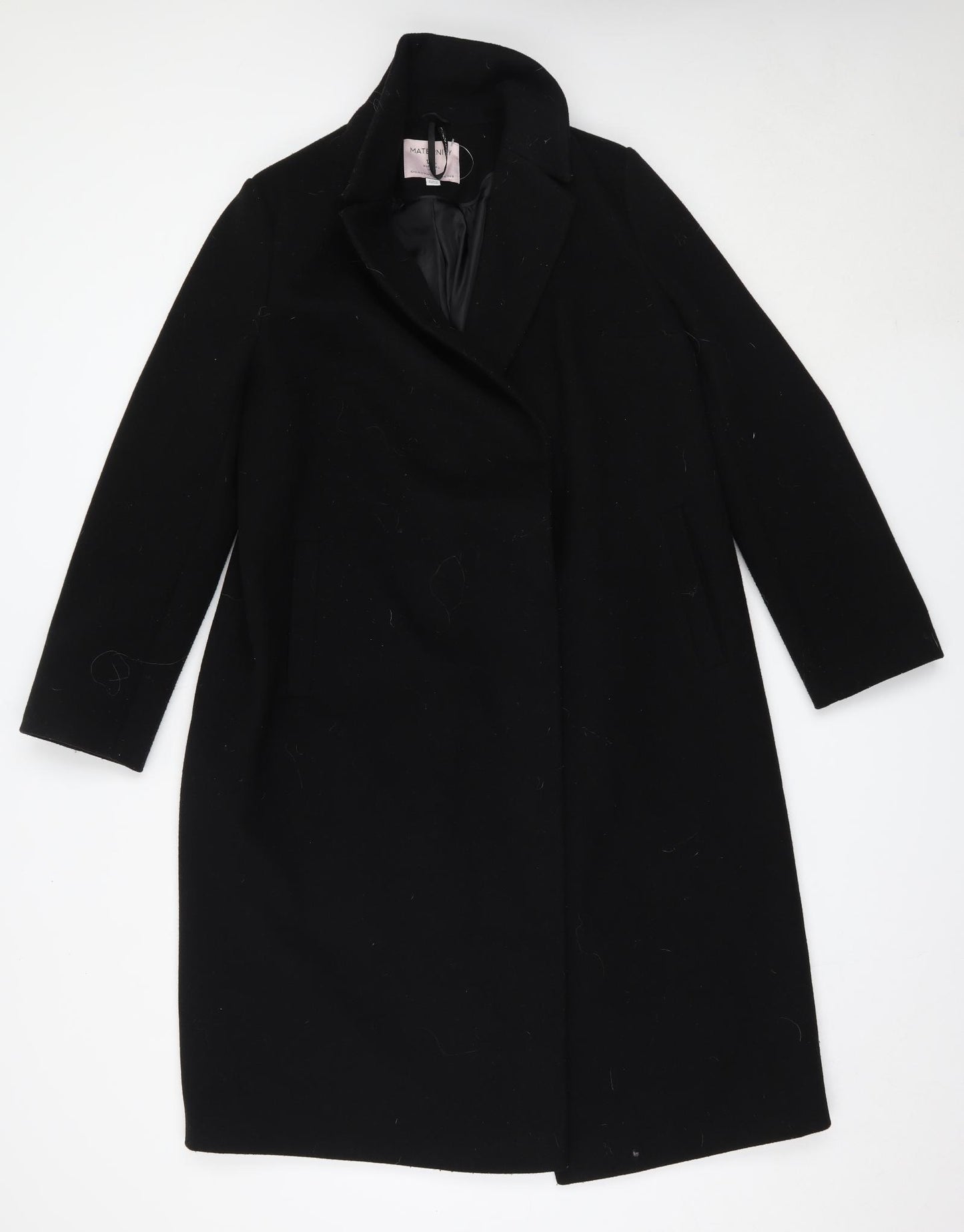 Dorothy Perkins Womens Black   Overcoat Coat Size 12