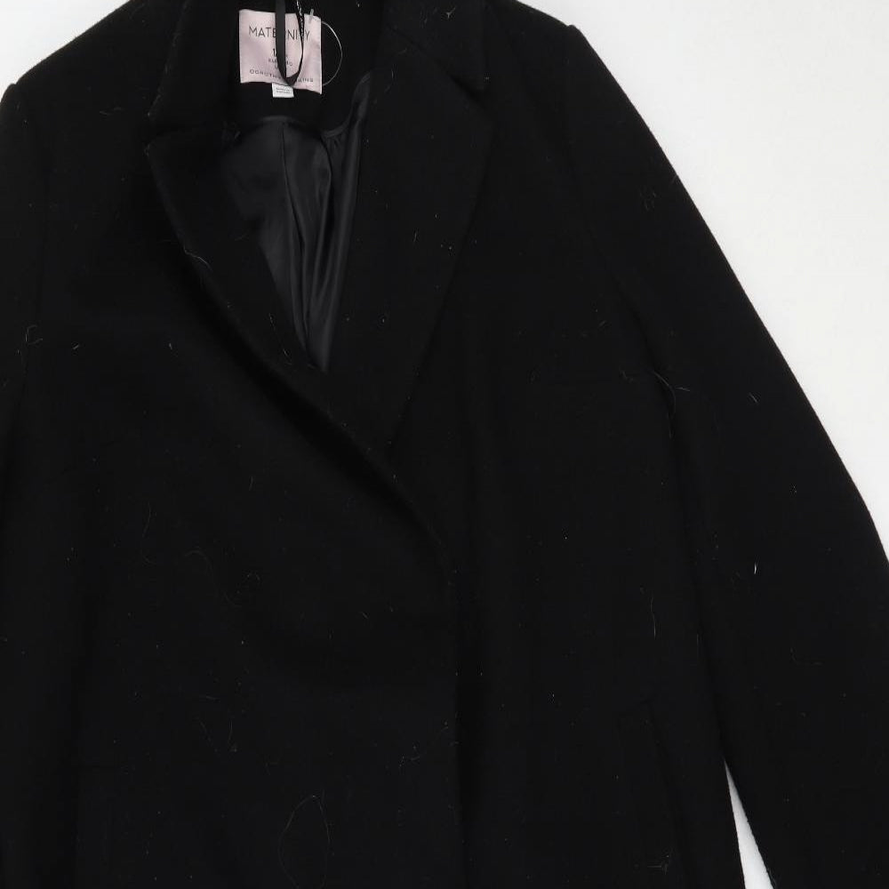 Dorothy Perkins Womens Black   Overcoat Coat Size 12