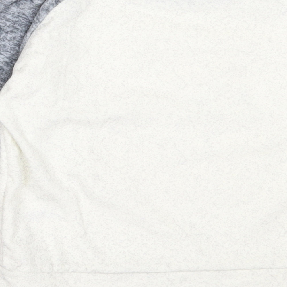Nutmeg Girls Grey Solid Polyester Top Pyjama Top Size 5-6 Years
