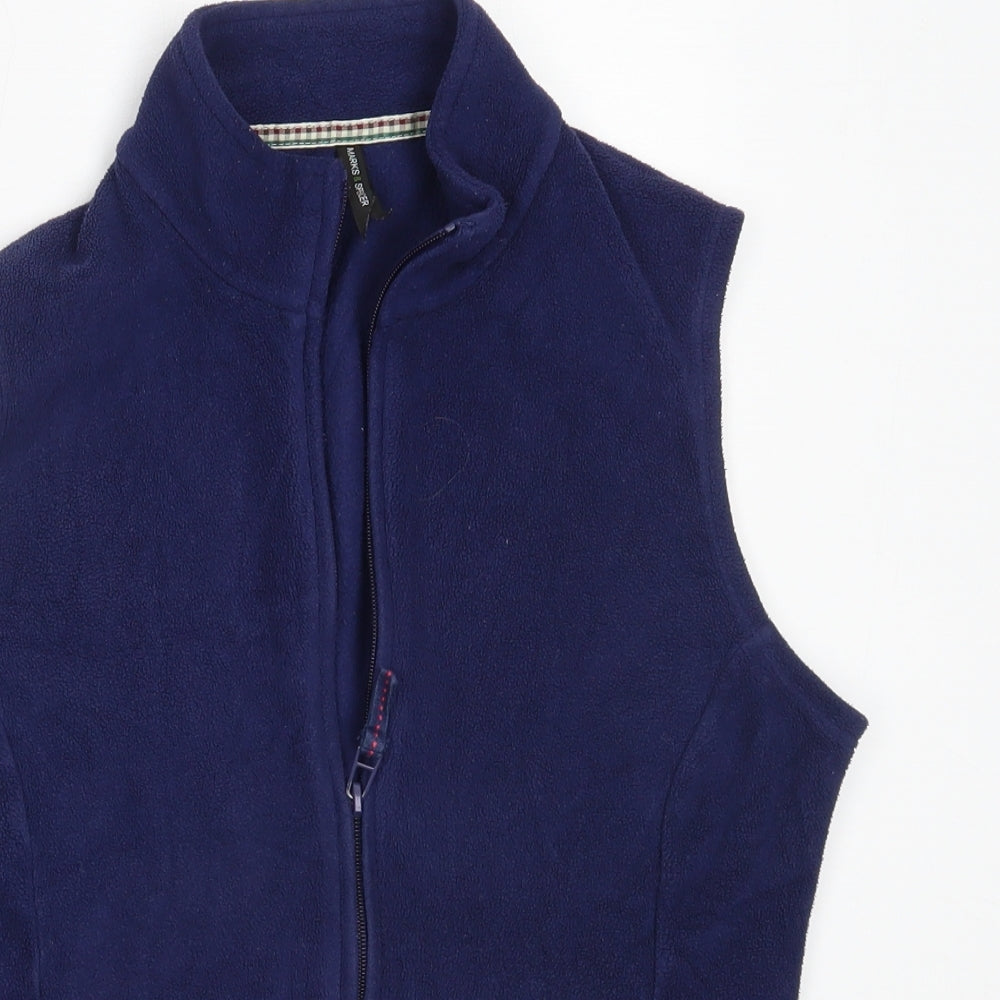Marks and Spencer Womens Blue   Gilet Jacket Size 10