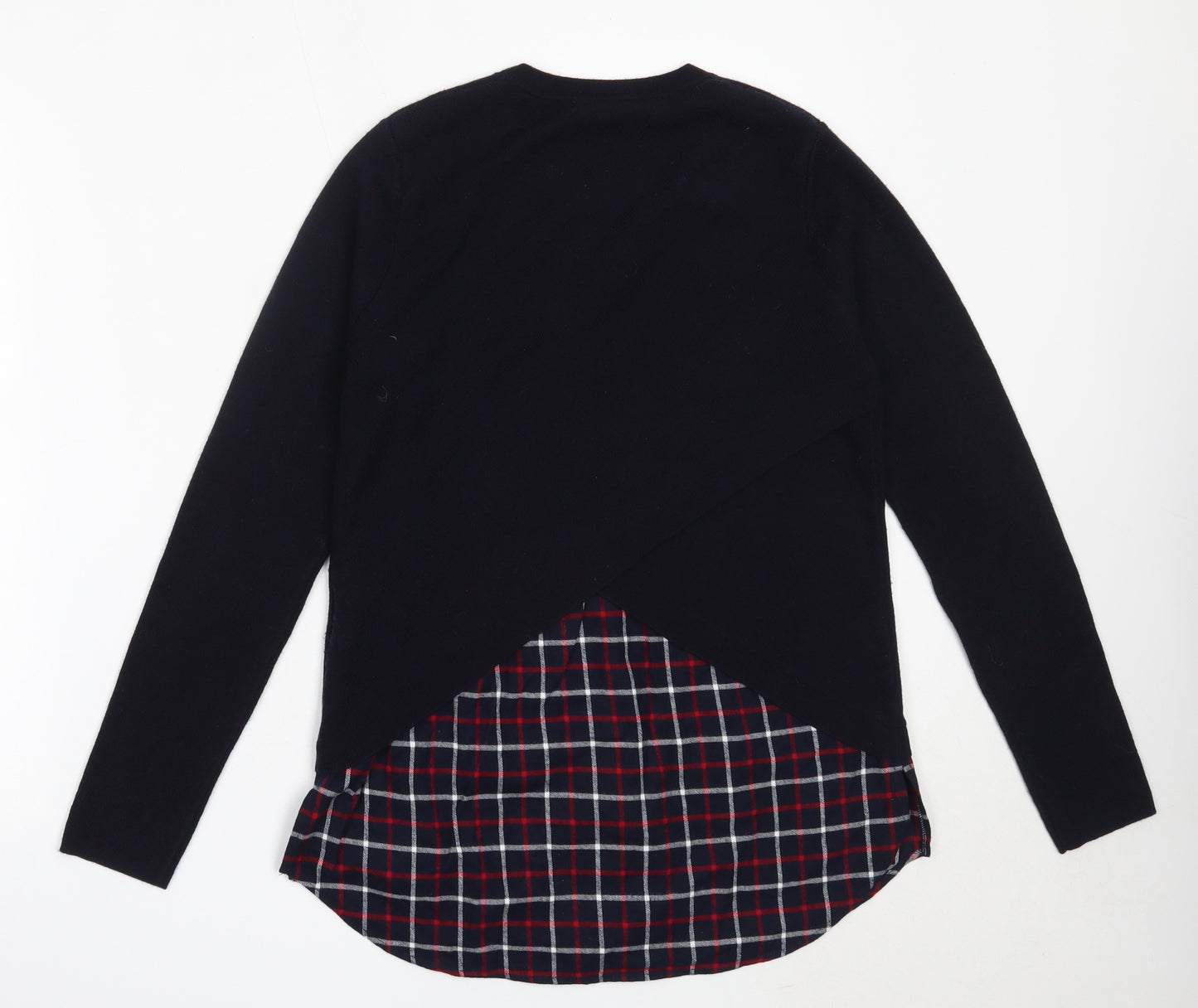 Whistles Womens Blue Round Neck  Wool Pullover Jumper Size 10