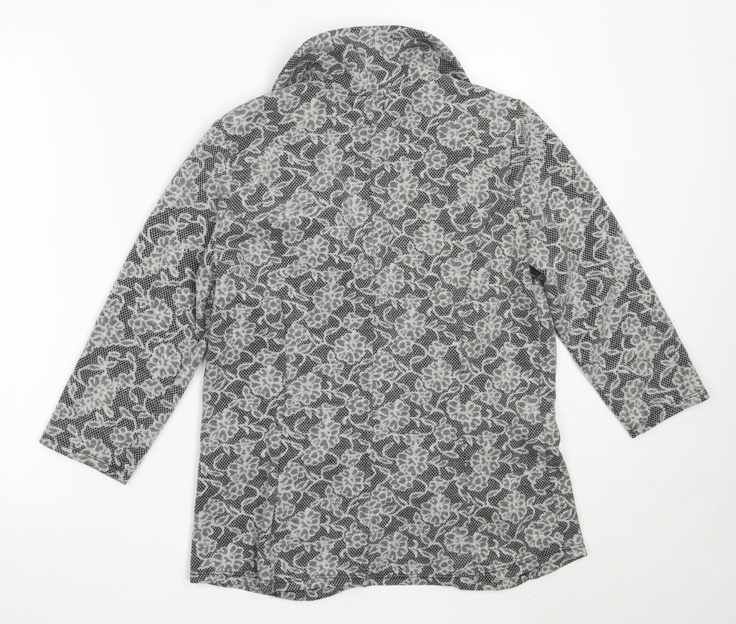 Papaya Womens Grey Floral  Jacket  Size 12