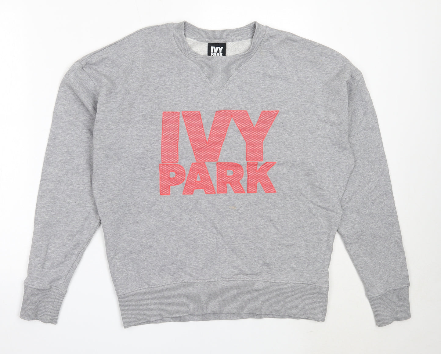 IVY PARK Womens Grey  Cotton Pullover Sweatshirt Size S