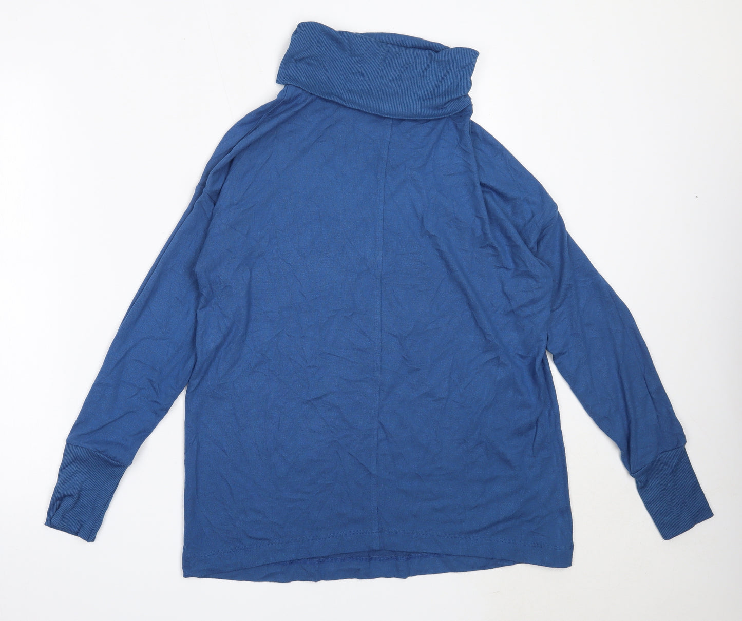 NEXT Womens Blue Roll Neck  Viscose Pullover Jumper Size 12