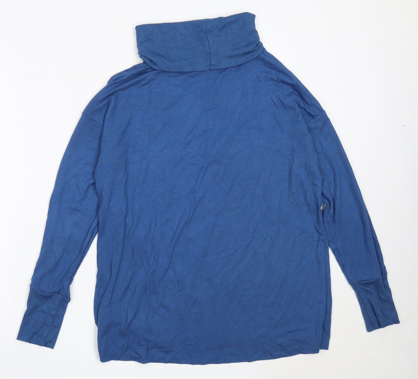 NEXT Womens Blue Roll Neck  Viscose Pullover Jumper Size 12
