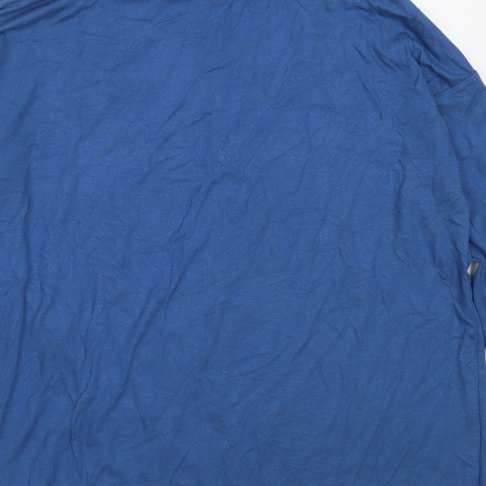 NEXT Womens Blue Roll Neck  Viscose Pullover Jumper Size 12