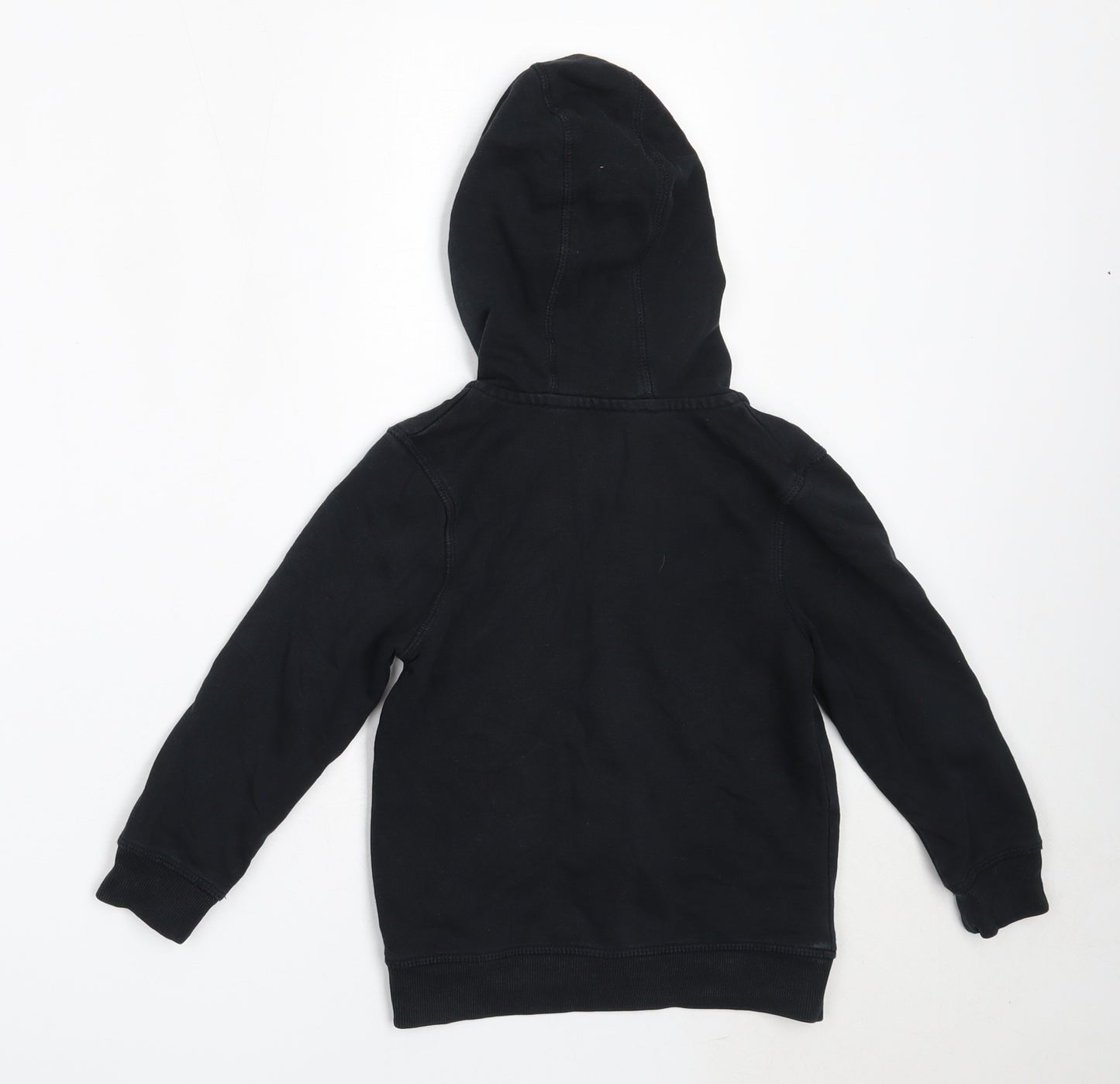 George Boys Black  Cotton Full Zip Hoodie Size 4-5 Years