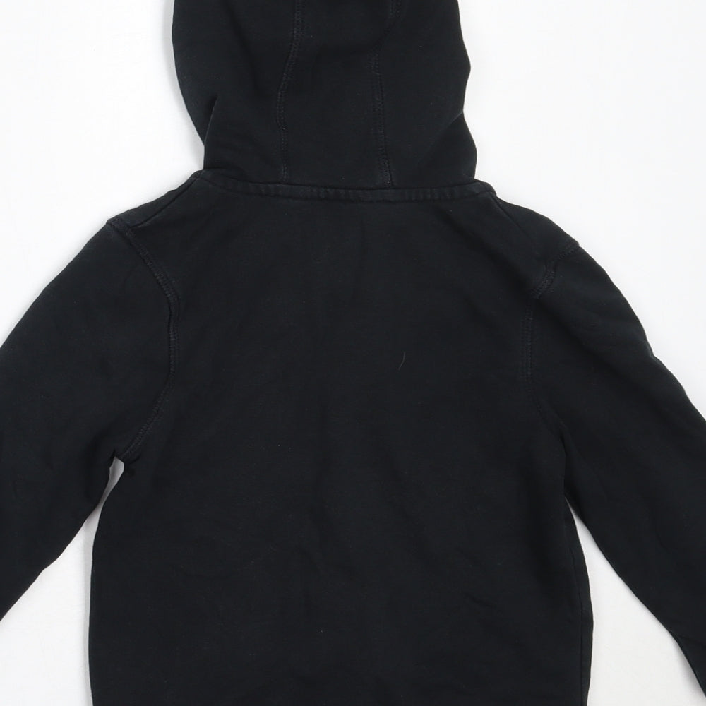 George Boys Black  Cotton Full Zip Hoodie Size 4-5 Years