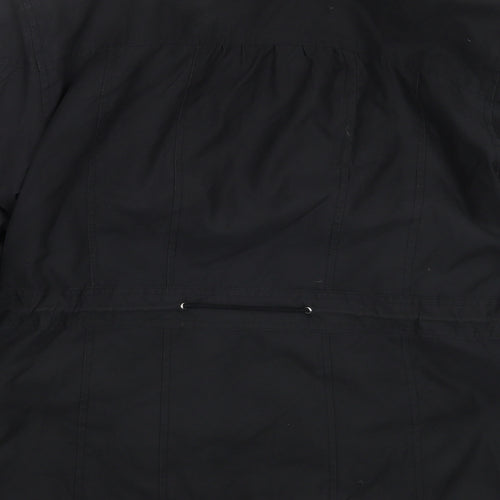 Per Una Womens Black   Overcoat Coat Size S