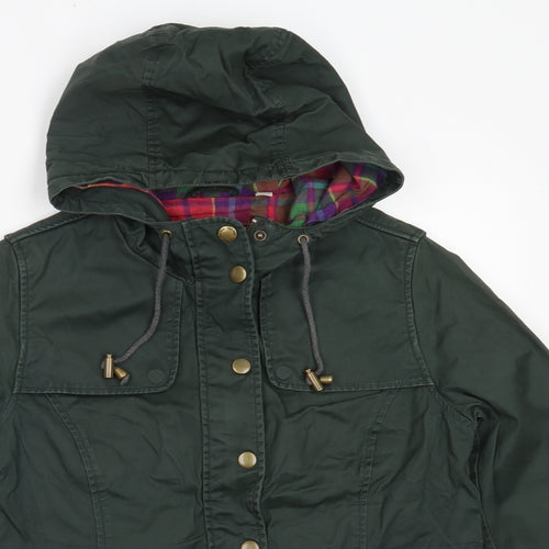 Jack Wills Womens Green   Overcoat Coat Size 10