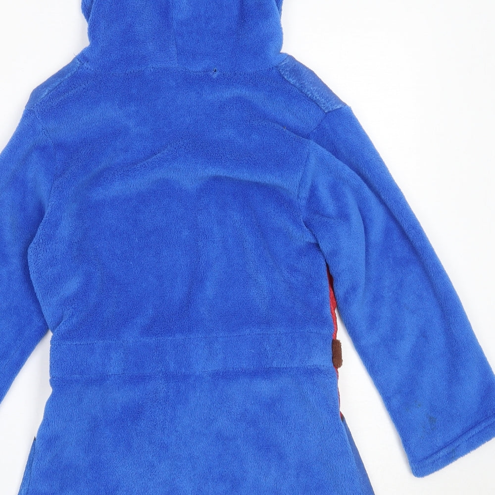 Marvel Boys Blue Solid Polyester  Robe Size 6-7 Years   - The Avengers
