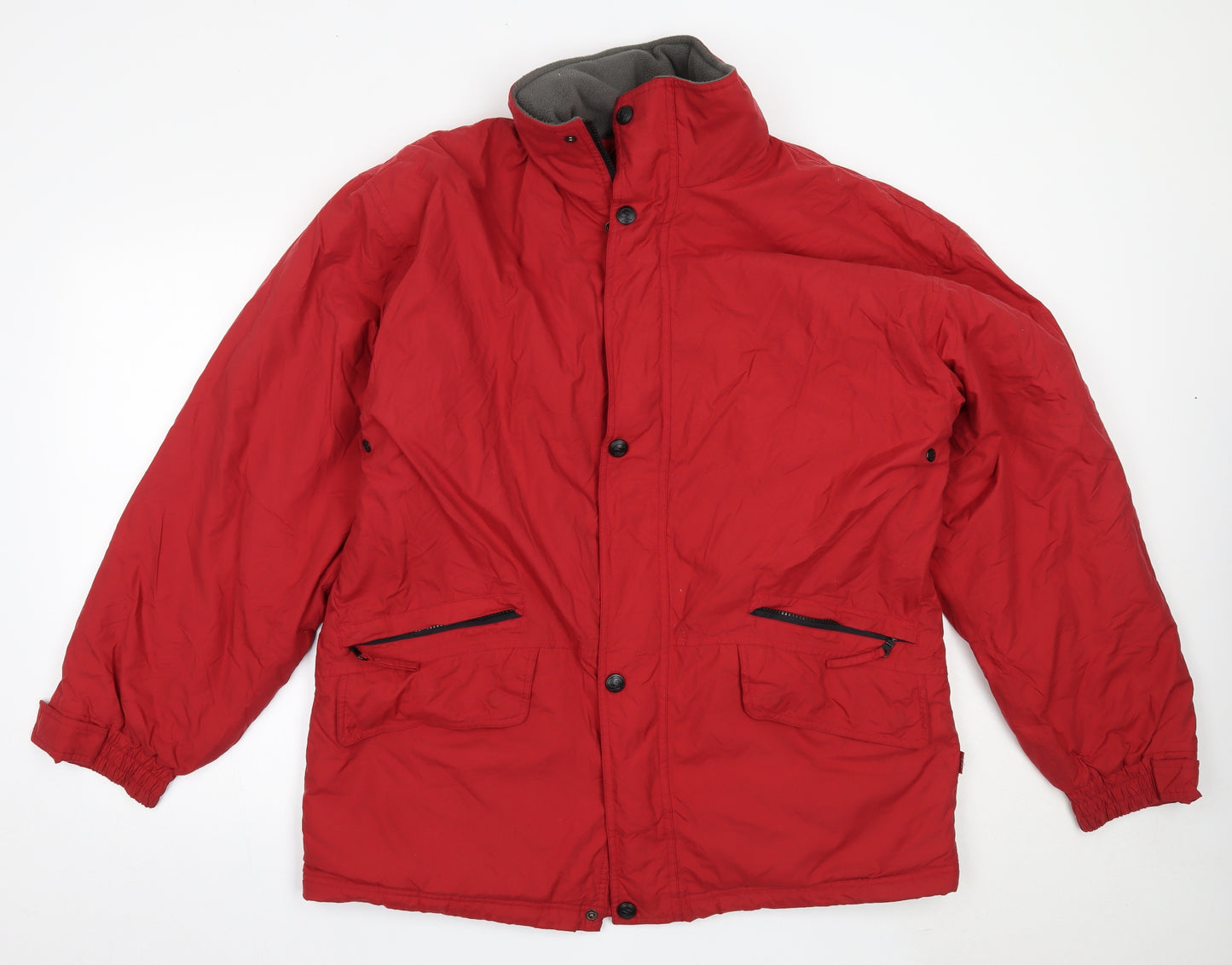 Hawkshead Mens Red   Overcoat Coat Size M